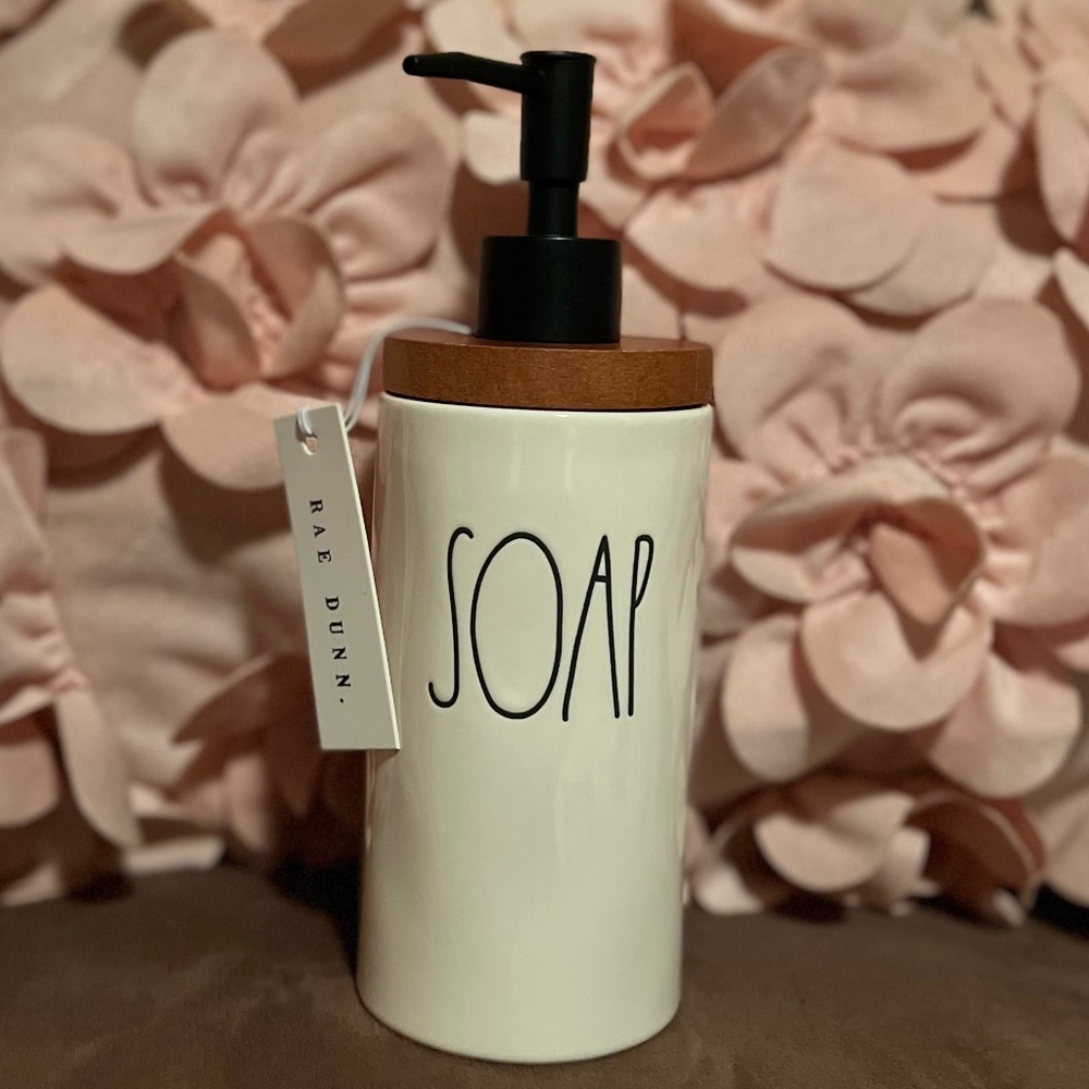 Rae Dunn - SOAP hand soap dispenser.